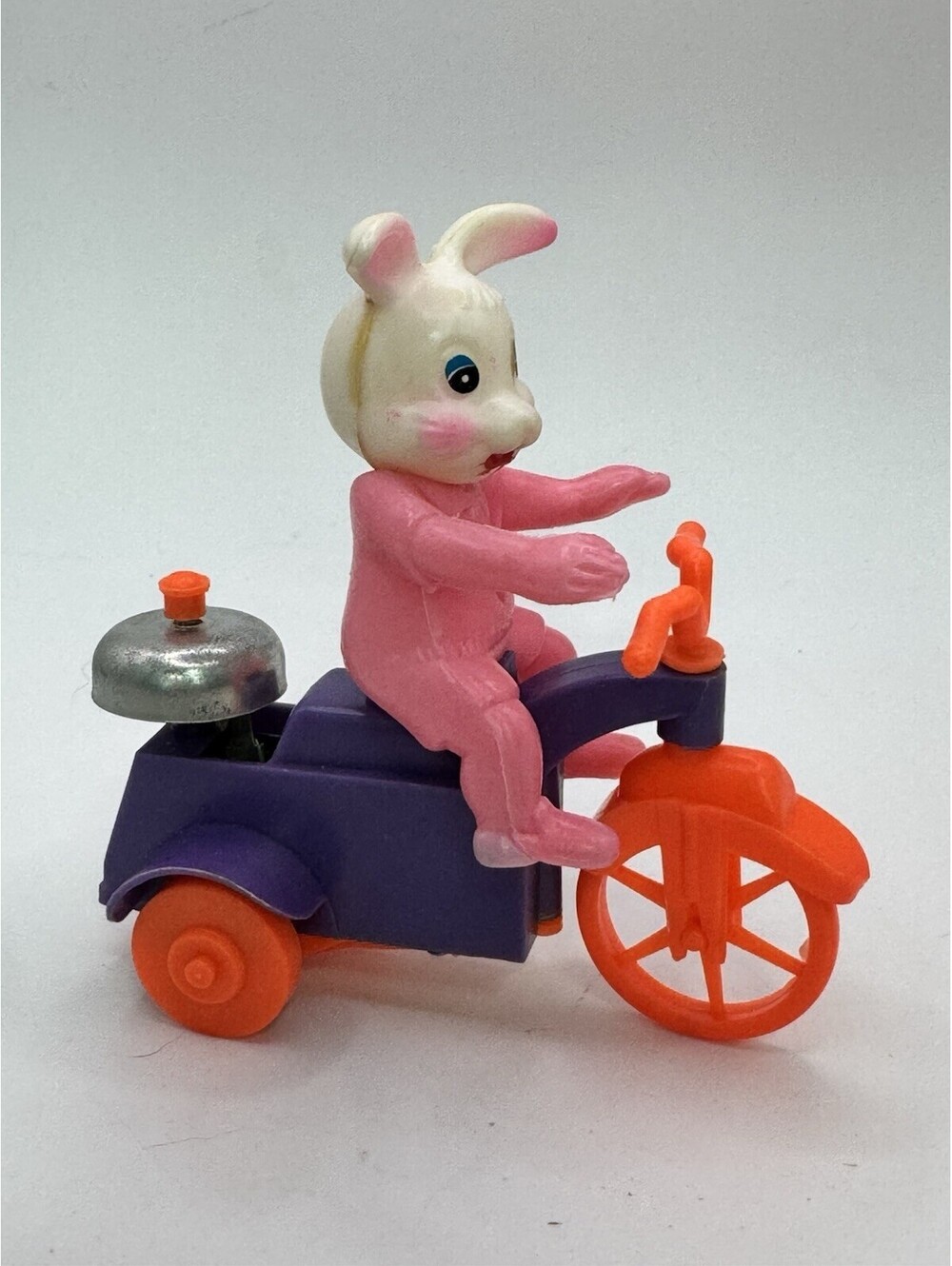 Easter Bunny Rabbit on Key Wind-Up Tri-Cycle w/ Bell - Easter Unlimited Works!